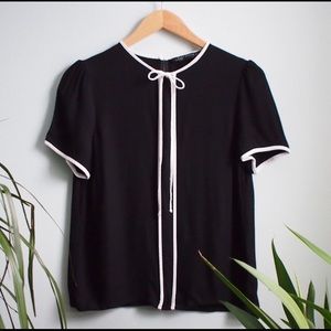Zara black top size S
